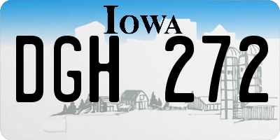 IA license plate DGH272
