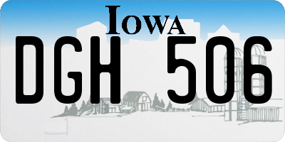IA license plate DGH506