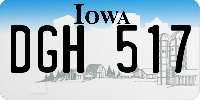 IA license plate DGH517