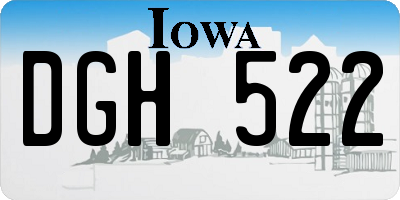 IA license plate DGH522
