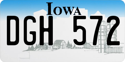 IA license plate DGH572