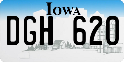 IA license plate DGH620