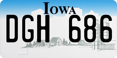 IA license plate DGH686