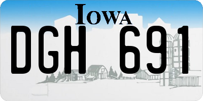 IA license plate DGH691