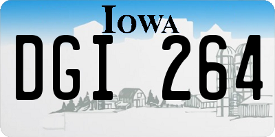 IA license plate DGI264