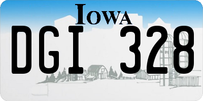 IA license plate DGI328