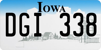 IA license plate DGI338
