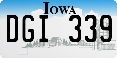 IA license plate DGI339
