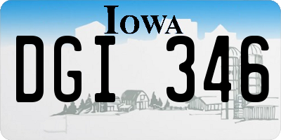 IA license plate DGI346