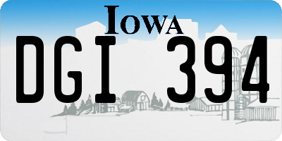 IA license plate DGI394