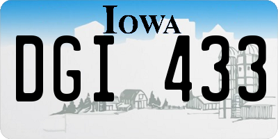 IA license plate DGI433