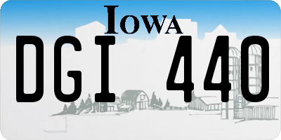 IA license plate DGI440