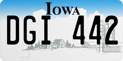 IA license plate DGI442