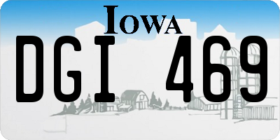 IA license plate DGI469
