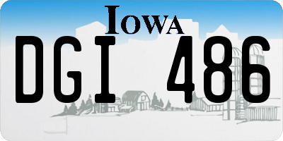 IA license plate DGI486