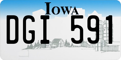 IA license plate DGI591