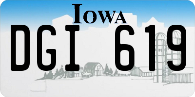 IA license plate DGI619