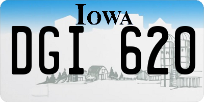 IA license plate DGI620