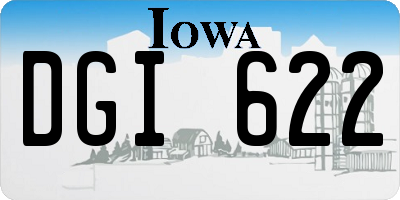 IA license plate DGI622