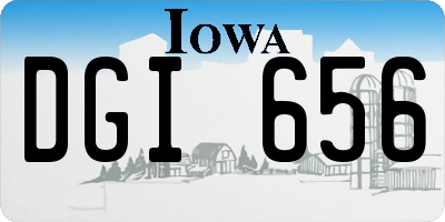IA license plate DGI656