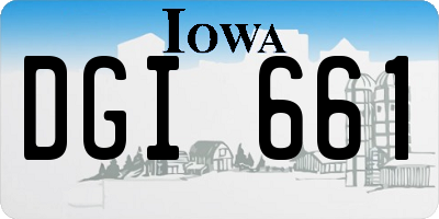 IA license plate DGI661