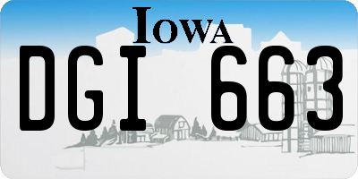 IA license plate DGI663