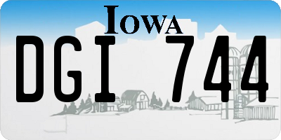 IA license plate DGI744