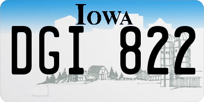 IA license plate DGI822