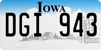 IA license plate DGI943