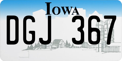 IA license plate DGJ367