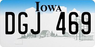 IA license plate DGJ469