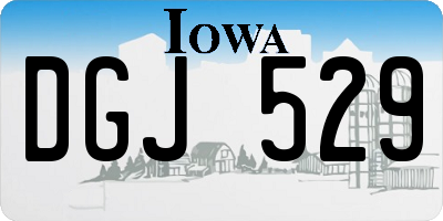 IA license plate DGJ529