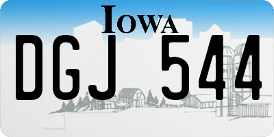 IA license plate DGJ544