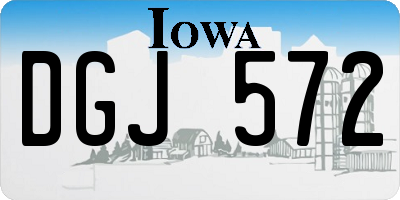 IA license plate DGJ572