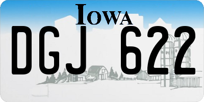 IA license plate DGJ622