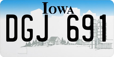 IA license plate DGJ691