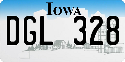 IA license plate DGL328