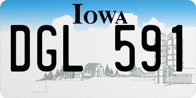 IA license plate DGL591