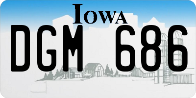 IA license plate DGM686
