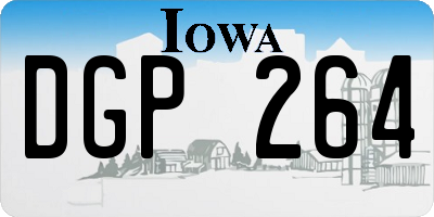 IA license plate DGP264