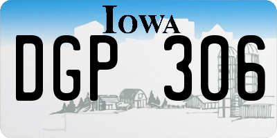 IA license plate DGP306