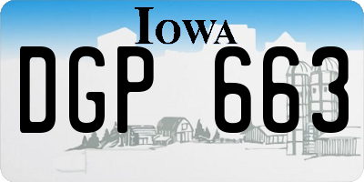 IA license plate DGP663
