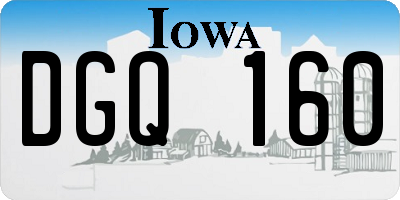 IA license plate DGQ160