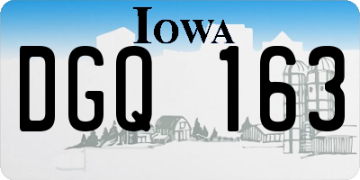 IA license plate DGQ163