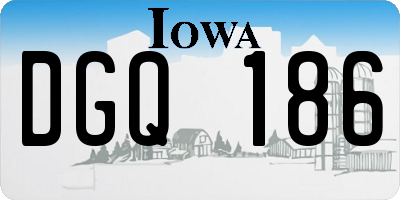 IA license plate DGQ186