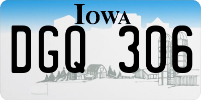 IA license plate DGQ306