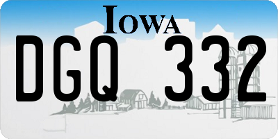 IA license plate DGQ332