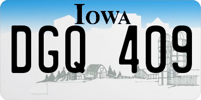 IA license plate DGQ409