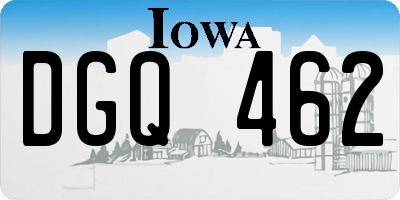 IA license plate DGQ462