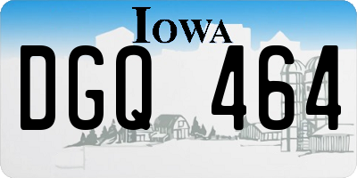 IA license plate DGQ464